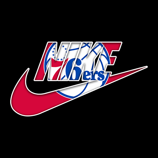 Philadelphia 76ers Nike logo iron on paper